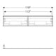 Geberit Meuble sous lavabo double iCon 118,4x24,7x47,6 cm, 2 tiroirs, la. m/la. ma