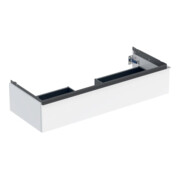 Geberit Meuble sous lavabo iCon 118,4x24,7x47,6 cm, blanc/laqué brillant/Gr. vc