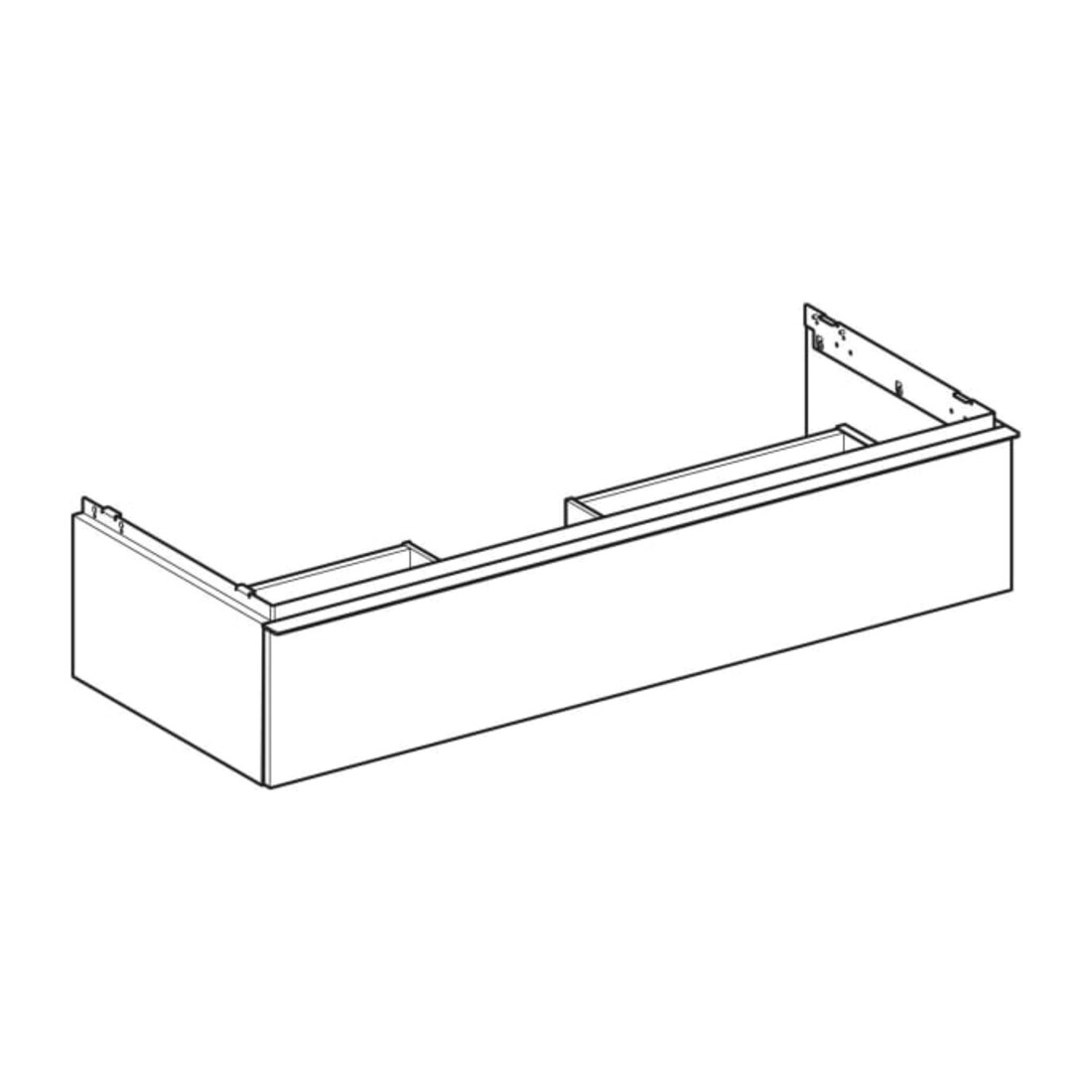 Geberit Meuble sous lavabo iCon 118,4x24,7x47,6 cm, blanc mat