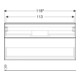 Geberit Meuble sous lavabo iCon 118,4x61,5x47,6 cm, 2 tiroirs, blanc mat/Gr blanc mat