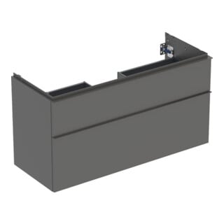 Geberit Meuble sous lavabo iCon 118,4x61,5x47,6cm, 2 tiroirs, la. m/la. ma