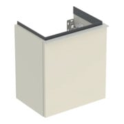 Geberit Meuble sous lavabo iCon 37x41,5x27,9 cm, 1 porte, à droite, blanc brillant/gris mat-1