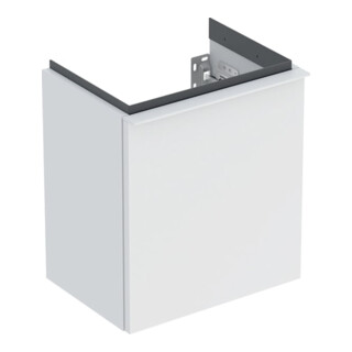Geberit Meuble sous lavabo iCon 37x41,5x27,9 cm, 1 porte, à droite, blanc mat/vert mat