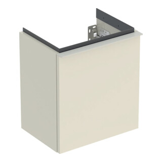 Geberit Meuble sous lavabo iCon 37x41,5x27,9 cm, 1 porte, à gauche, blanc brillant/Gr. s ma