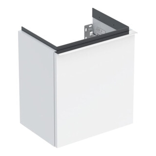 Geberit Meuble sous lavabo iCon 37x41,5x27,9 cm, 1 tiroir, à droite, blanc/lavande hg/Gr. vc