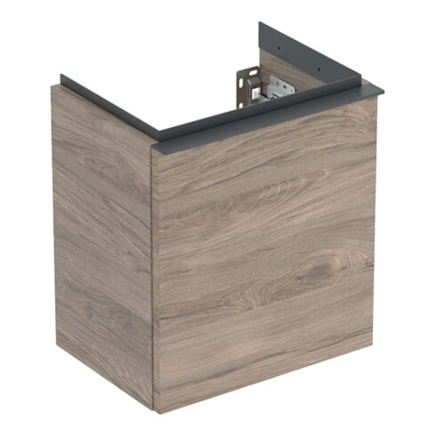 Geberit Meuble sous-lavabo iCon 37x41,5x27,9 cm, 1 tiroir, à droite, noyer/grand