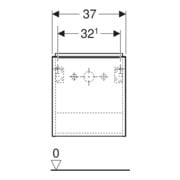 Geberit Meuble sous lavabo iCon 37x41,5x27,9 cm, 1 tiroir, à gauche, noyer/Gr. la m-5