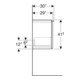 Geberit Meuble sous lavabo iCon 52x41,5x30,7 cm, 1 tiroir, laqué mat-5