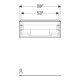 Geberit Meuble sous-lavabo iCon 59,2x24,7x47,6 cm, noyer/poignée lava mat-5