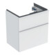 Geberit Meuble sous-lavabo iCon 59,2x61,5x41,6 cm, 2 tiroirs, blanc mat/Gr blanc mat-1