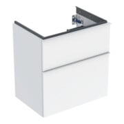 Geberit Meuble sous-lavabo iCon 59,2x61,5x41,6cm, 2 tiroirs, blanc laqué brillant