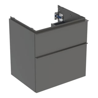 Geberit Meuble sous lavabo iCon 59,2x61,5x47,6cm, 2 tiroirs, la. m/la. ma