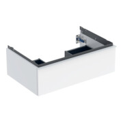 Geberit Meuble sous lavabo iCon 74x24,7x47,6 cm, blanc laqué brillant