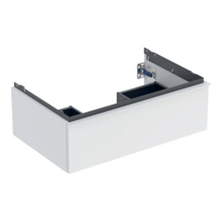 Geberit Meuble sous-lavabo iCon 74x24,7x47,6 cm, blanc mat/Poignée blanc mat