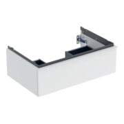 Geberit Meuble sous-lavabo iCon 74x24,7x47,6 cm, blanc mat/Poignée blanc mat