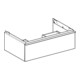 Geberit Meuble sous-lavabo iCon 74x24,7x47,6 cm, blanc mat/Poignée blanc mat