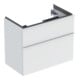 Geberit Meuble sous-lavabo iCon 74x61,5x41,6cm, 2 tiroirs, blanc mat/Gr blanc mat-1