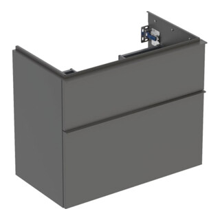 Geberit Meuble sous lavabo iCon 74x61,5x41,6cm, 2 tiroirs, laqué mat