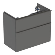 Geberit Meuble sous lavabo iCon 74x61,5x41,6cm, 2 tiroirs, laqué mat