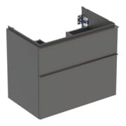 Geberit Meuble sous lavabo iCon 74x61,5x47,6 cm, 2 tiroirs, laqué mat