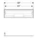 Geberit Meuble sous-lavabo iCon 88,8x24,7x47,6 cm, blanc mat