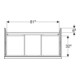 Geberit Meuble sous lavabo iCon 88,8x61,5x47,6 cm, 2 tiroirs, blanc/bois brillant/Gr. vc-4