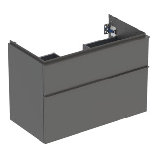 Geberit Meuble sous-lavabo iCon 88,8x61,5x47,6 cm, 2 tiroirs, la. m/la. ma