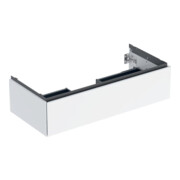 Geberit Meuble sous lavabo One 103,6x50,4x47 cm, blanc/laminé brillant, 1 tiroir
