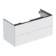 Geberit Meuble sous lavabo One 103,6x50,4x47 cm, blanc/laqué, 2 tiroirs-1