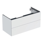 Geberit Meuble sous lavabo One 103,6x50,4x47 cm, blanc/laqué, 2 tiroirs