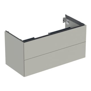 Geberit Meuble sous lavabo One 103,6x50,4x47 cm, greige/laqué m, 2 L