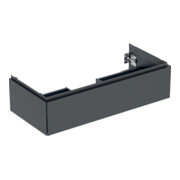 Geberit Meuble sous lavabo One 103,6x50,4x47 cm, mat noir, 1 tiroir