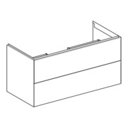 Geberit Meuble sous lavabo One 103,6x50,4x47cm, sable-gris/g, 2 tiroirs-5