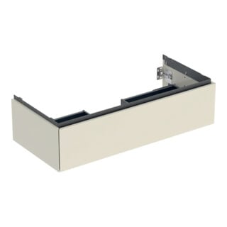 Geberit Meuble sous lavabo One 103,6x50,4x47cm, sable-gris/H I, 1 tiroir