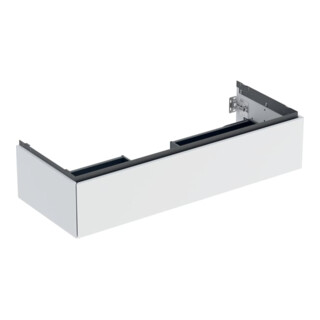 Geberit Meuble sous lavabo One 118,4x50,4x47 cm, blanc/laqué, 1 tiroir