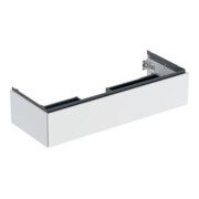 Geberit Meuble sous lavabo One 118,4x50,4x47 cm, blanc/laqué, 1 tiroir