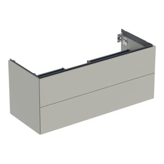 Geberit Meuble sous-lavabo One 118,4x50,4x47 cm, greige/laqué m, 2 L