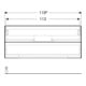 Geberit Meuble sous lavabo One 118,4x50,4x47 cm, noir mat, 2 tiroirs-5