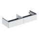 Geberit Meuble sous lavabo One 133,2x50,4x47 cm, 2 tiroirs, blanc mat-1