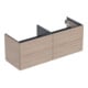 Geberit Meuble sous lavabo One 133,2x50,4x47 cm, 4 L, chêne/bois mélaminé-1