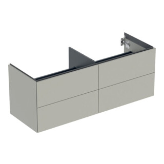 Geberit Meuble sous lavabo One 133,2x50,4x47 cm, 4 L, greige/laqué