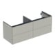 Geberit Meuble sous lavabo One 133,2x50,4x47 cm, 4 L, greige/laqué-1