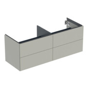 Geberit Meuble sous lavabo One 133,2x50,4x47 cm, 4 L, greige/laqué