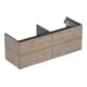Geberit Meuble sous-lavabo One 133,2x50,4x47 cm, 4 L, N hick./bois mélaminé-1