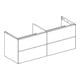 Geberit Meuble sous-lavabo One 133,2x50,4x47 cm, 4 L, sable-gris/l hg