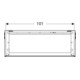 Geberit Meuble sous lavabo One 2 tiroirs, blanc brillant, 104,5x46,5x39,6 cm-5