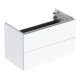 Geberit Meuble sous lavabo One 2 tiroirs, blanc brillant, 74,5x46,5x39,6 cm-1