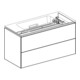 Geberit Meuble sous lavabo One 2 tiroirs, blanc brillant, 89,5x46,5x39,6 cm-2