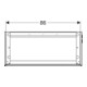 Geberit Meuble sous lavabo One 2 tiroirs, blanc brillant, 89,5x46,5x39,6 cm-4