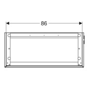 Geberit Meuble sous lavabo One 2 tiroirs, blanc brillant, 89,5x46,5x39,6 cm-4